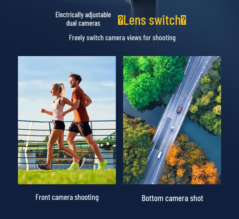 Brushless Foldable Drone with Dual Cameras & Screen Controller for Aerial Photography