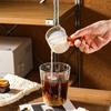 Exquisite Wooden Handle Espresso Glass Measuring Cup