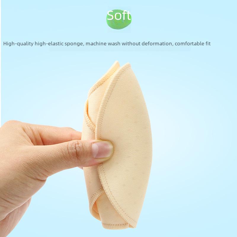 Triangular Breathable Sponge Bra Inserts for Enhanced Bust - Thick & Thin Options for Yoga & Daily Wear