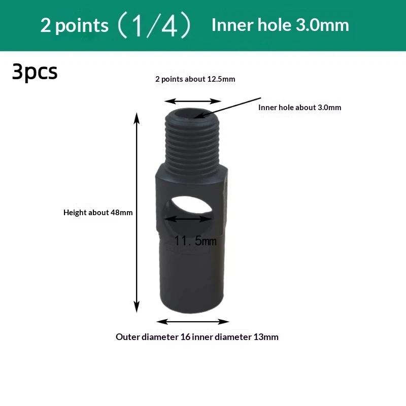 3Pcs 1/8",1/4" Plastic Venturi Mini Nozzle, 46550 Mini Eductor, Tank Mixing Mini Eductor,Venturi Spray Nozzle