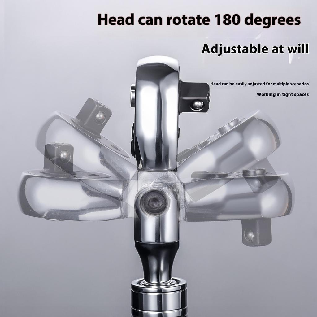 3/8inch 1/2inch 1/4inch 72 Tooth Drive Ratchet Wrench Professional Automotive Improvement Easy Socket Wrench Tool