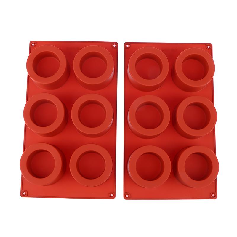 1Pc 6 Hole Round Cake Mold Cake Decorating Silicone Mold Diy Cakes Baking Tool