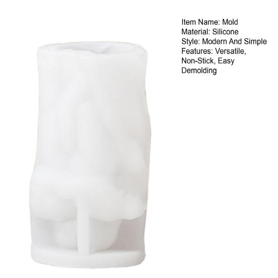 DIY Valentine's Day Silicone Mold Couple Embracing Heart Shape Mold for Aromatherapy Candles Plaster