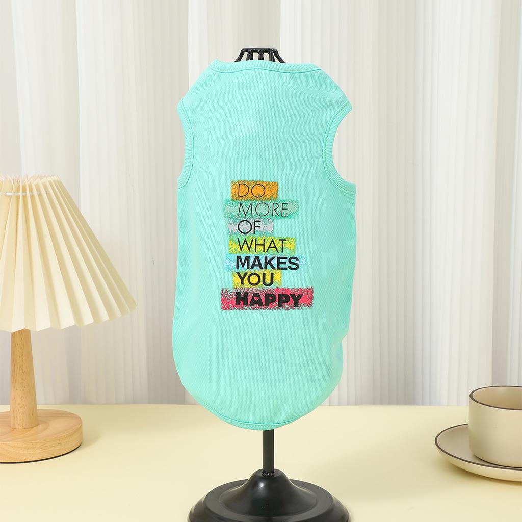 Summer Fashion Beach Style Printed Breathable Cool Cotton Comfortable Dog Vest Coat Pet Clothes