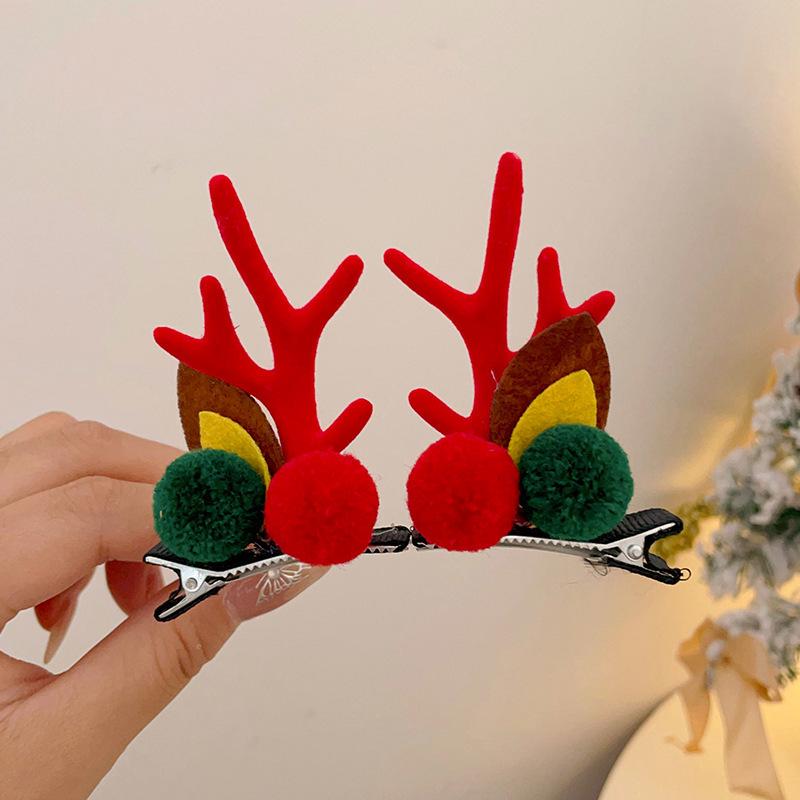 Children's Christmas Reindeer Headband - Cute Holiday Hair Accessory for Photos