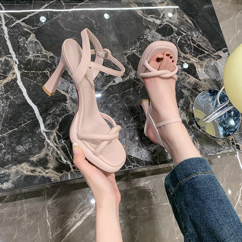 Luxury 2025 Designer Summer Women Sandals Fashion Elegant Open Toe Shoes Ladies Outdoor Party Dress High Heel Sandalias
