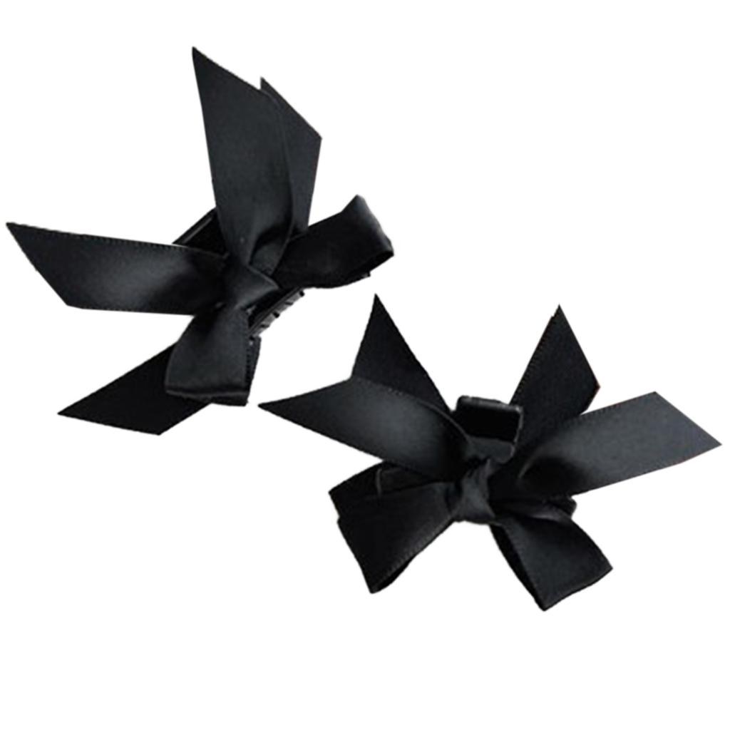 Small Bowknot Hairpin for Women Girls Korean Sweet Bangs Hair Claw DIY Supplies Accessories