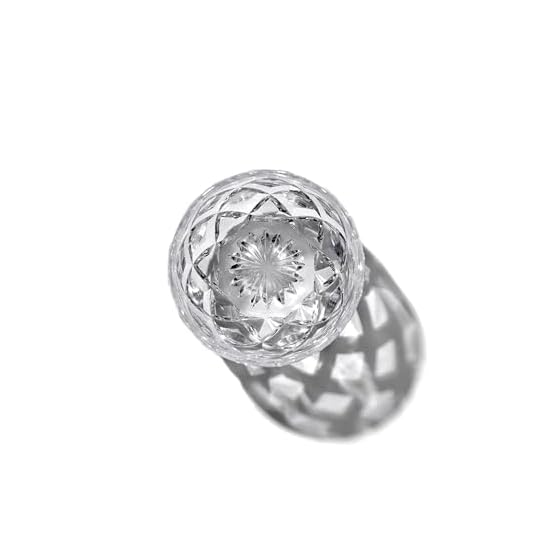[TABLEAU Official] Crystal Edo Kiriko Guinomi (Sake Cup) Yarai Pattern (Clear) TB5100-10, in Paulown