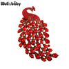 Normal Size Peacock Brooches For Women Rhinestone 4-color Beauty Bird Party Office Brooch Pin Gifts