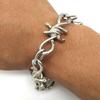 Punk Jewelry Set Barbed Wire Brambles Necklace Bracelet for Motorcyclists Bikers