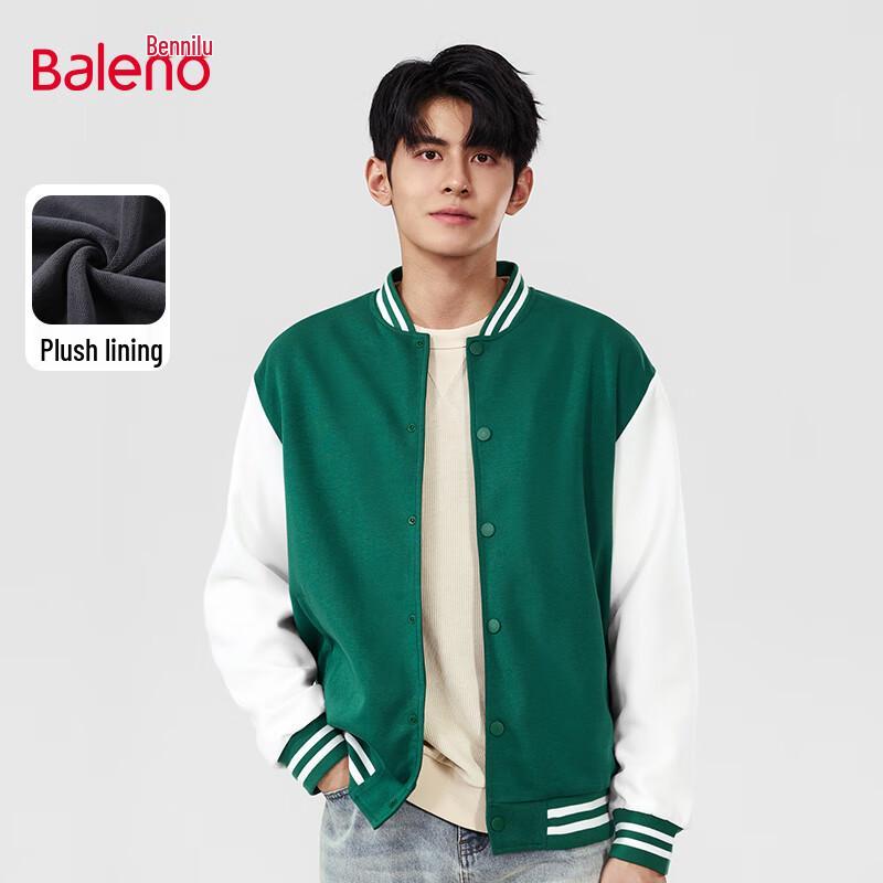 

Baleno Men s Fleece-Lined Baseball Jacket L