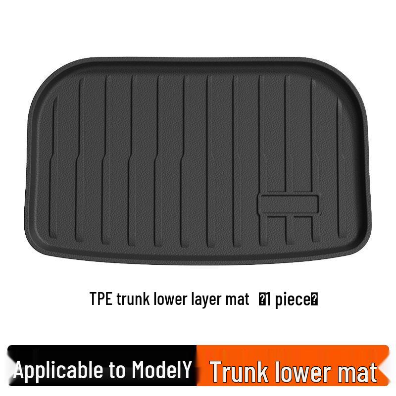Tesla Model Y Floor Mats: TPE Anti-Slip Trunk Mats