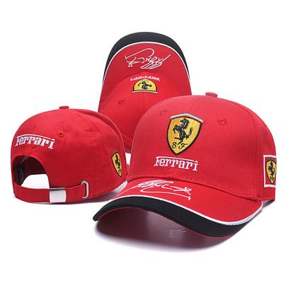 Ferrari Casquette de Baseball de Course F1 Chapeau Snapback Réglable Casquettes Trucker pour Fan de Voiture de Sport Automobile Formule 1