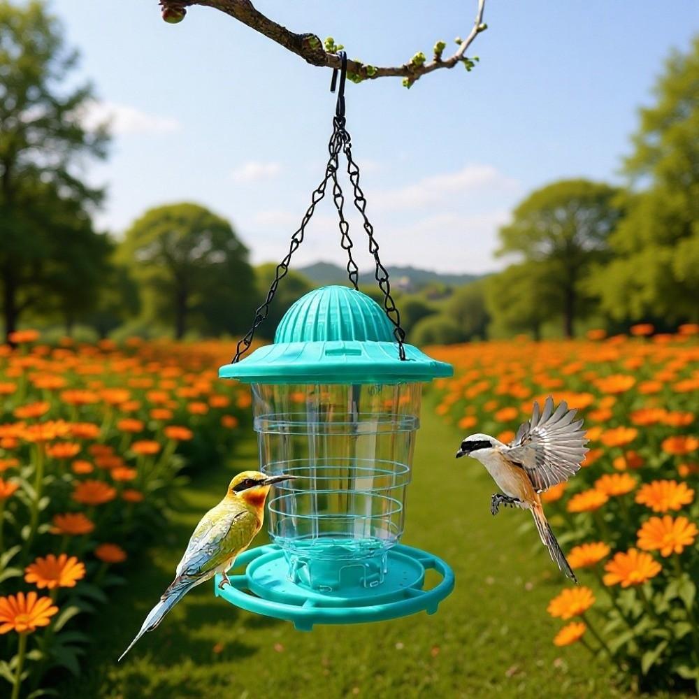 Folding Hanging Bird Feeder Large Capacity Automatic Bird Feeder  Bird Protection