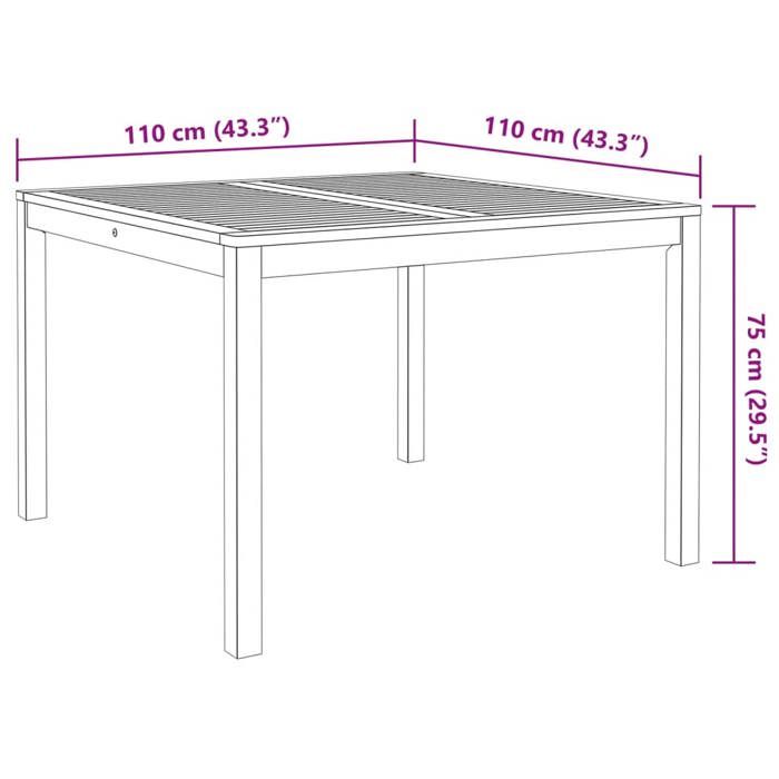 VidaXL Ensemble à manger de jardin 3 pcs Bois d'acacia solide, ensemble de salle à manger d'extérieur, meuble de salle à 3295255
