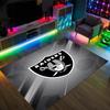 Las Vegas Raiders Design Crystal Velvet Carpet Cozy Non?Slip Printed Rug For Bedroom Living Room Entrance