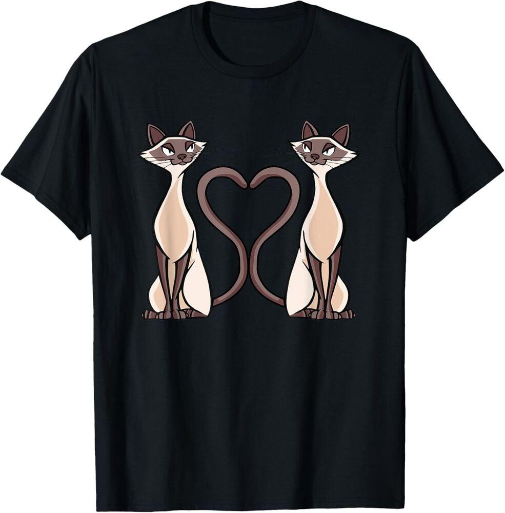 NEW LIMITED Love Siamese Cat Heart Kitten Cat Great Gift Idea T-Shirt Unisex T-Shirt XXXXL