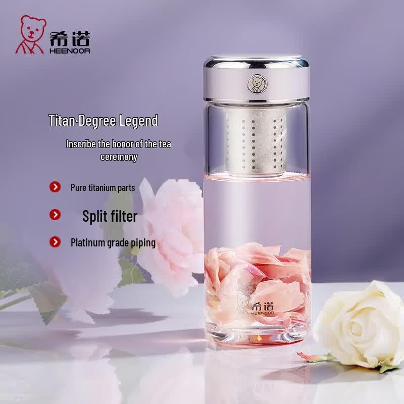Heenoor Single-Layer Glass Tea Infuser Bottle