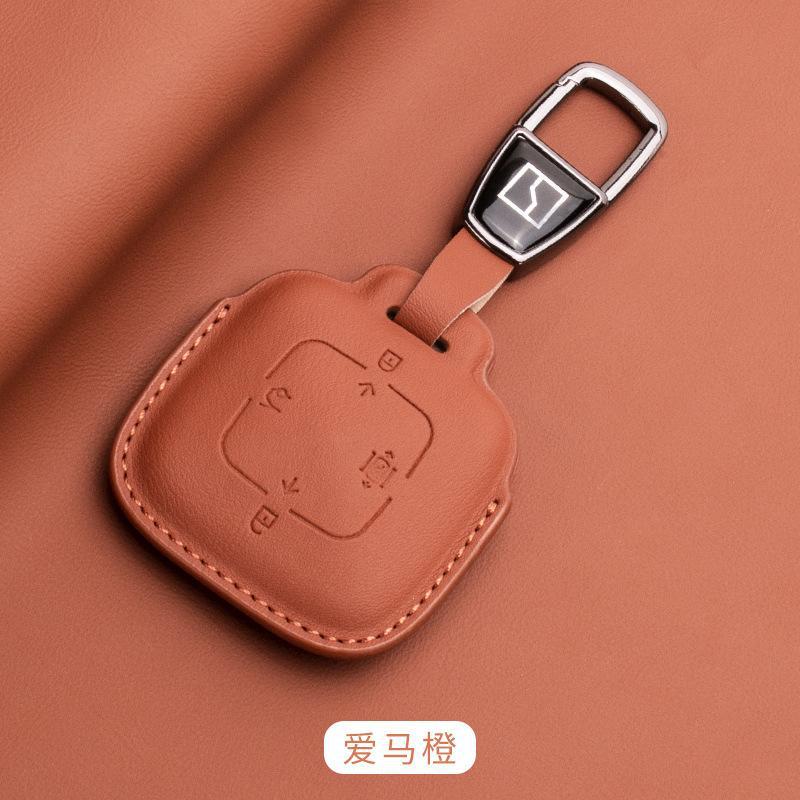 Car Key Case Key Fob Cover Nappa Leather For Zeekr X 001 007 009 7X Mix Car Smart Remote Keychain Protector Shell Accessories