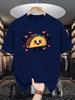 Unisexs Crew Neck T Shirt Cute Cartoon Taco With Hearts Graphic Short Sleeve Casual Cotton Mexican Food Lover Streetwear Tees