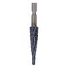 Spiral Grooved Step Drill Bit 4mm To 12mm Step 14in Shank M35 Cobalt 9 Sizes Multi Step Cone Bits