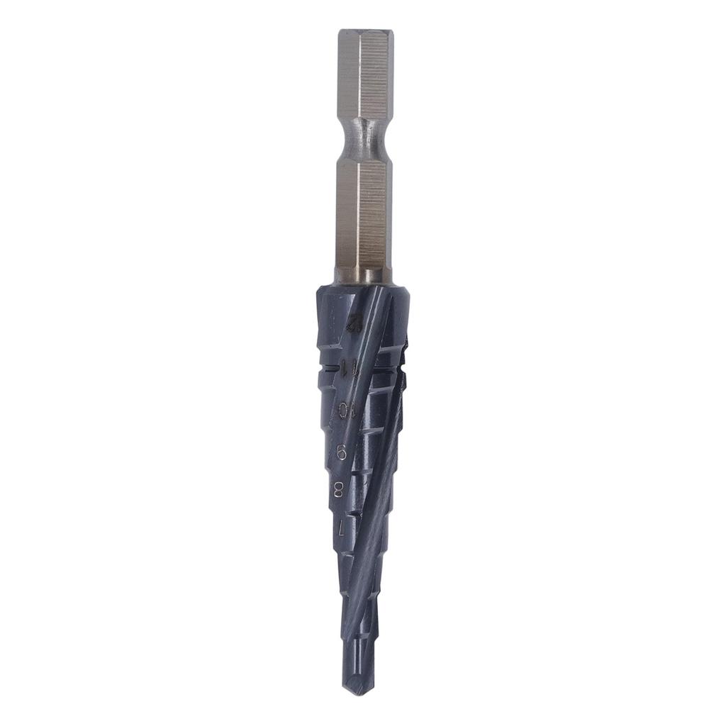 Spiral Grooved Step Drill Bit 4mm To 12mm Step 14in Shank M35 Cobalt 9 Sizes Multi Step Cone Bits