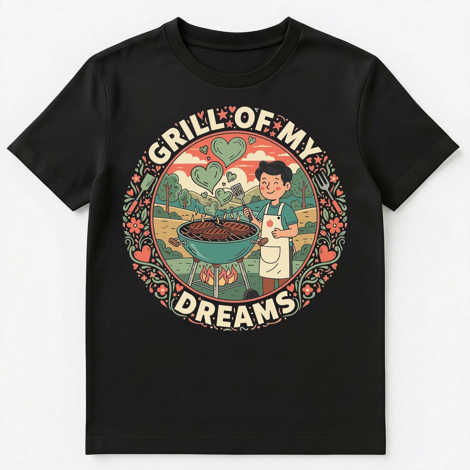 

Grill Enthusiast Charming Bbq Pun Summer Art Unisex T-Shirt S