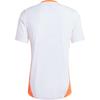 adidas Tiro 24 Competition Training Striped Logo Print Slim-Fit Crew Neck Short Sleeve Soccer Jersey Unisex Tops White JF4194