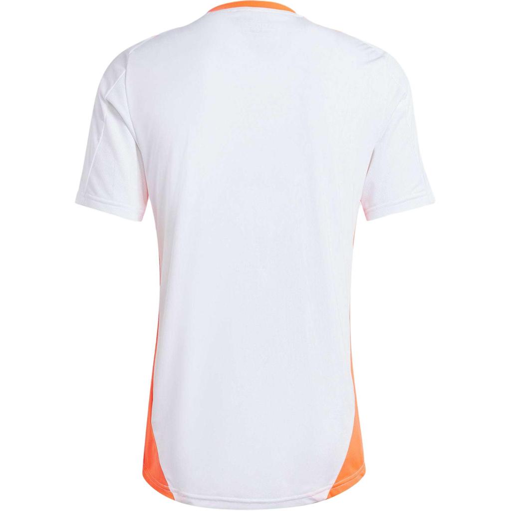adidas Tiro 24 Competition Training Striped Logo Print Slim-Fit Crew Neck Short Sleeve Soccer Jersey Unisex Tops White JF4194