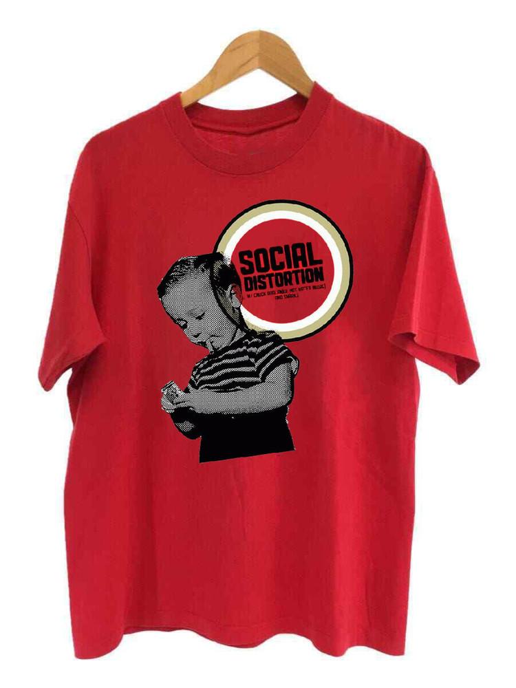 Collection Social Distortion Band Poster Red All Size S5XL Tee Shirt Unisex T-Shirt M