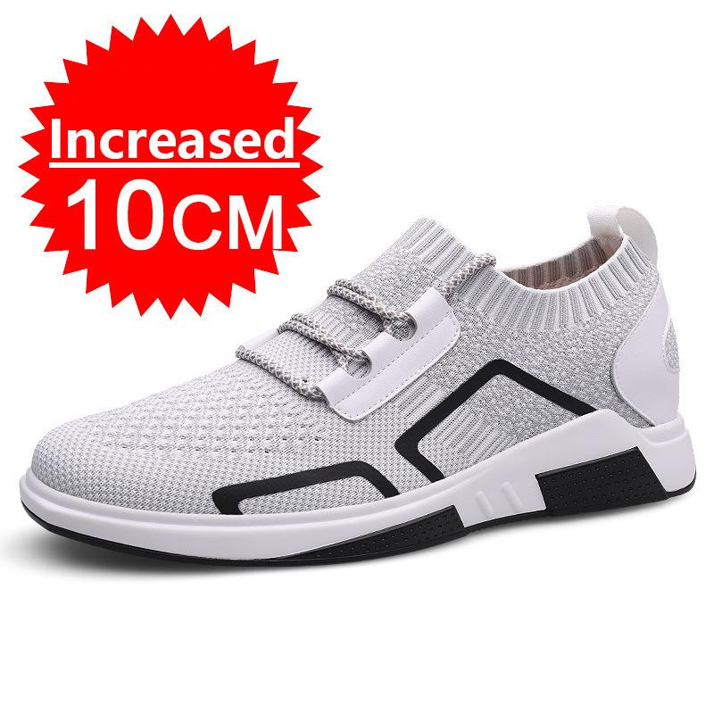 High Quality Men Casual Sports Elevator Shoes Height Boosting Shoes for Men Hidden Heels Increase Insole 8CM Unisex Lift Sneaker