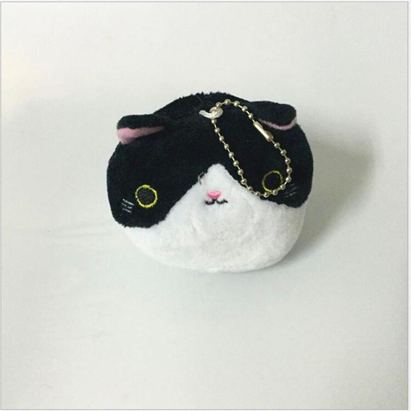 Süße kleine Katze Plüsch Spielzeug Puppe Cartoon Katze Stofftier für Mädchen Schlüsselbund Tasche Hängende Puppe 7CM Hochzeitsgeschenk Puppe