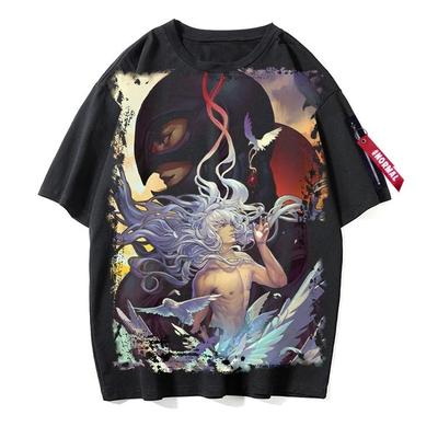 Berser Cosplay Anime Manga Streetwear T-Shirt Maglietta Intimo Poliestere Nero