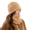 Women's plush thread warm hat autumn and winter wind-proof scarf cover ski knitted cotton hat cycling sports hat
