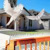 5 Meter Pigeon Spikes, 3 Rows Plastic Pigeon Repellent Bird Repellent Crow Repeller Cat Repellent Compatible Balcony, Fences And Roof - Pack Of 12 (wh