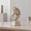 Horse Head Sculpture AntiqueStyle Horsehead Textured Bust for Equestrian