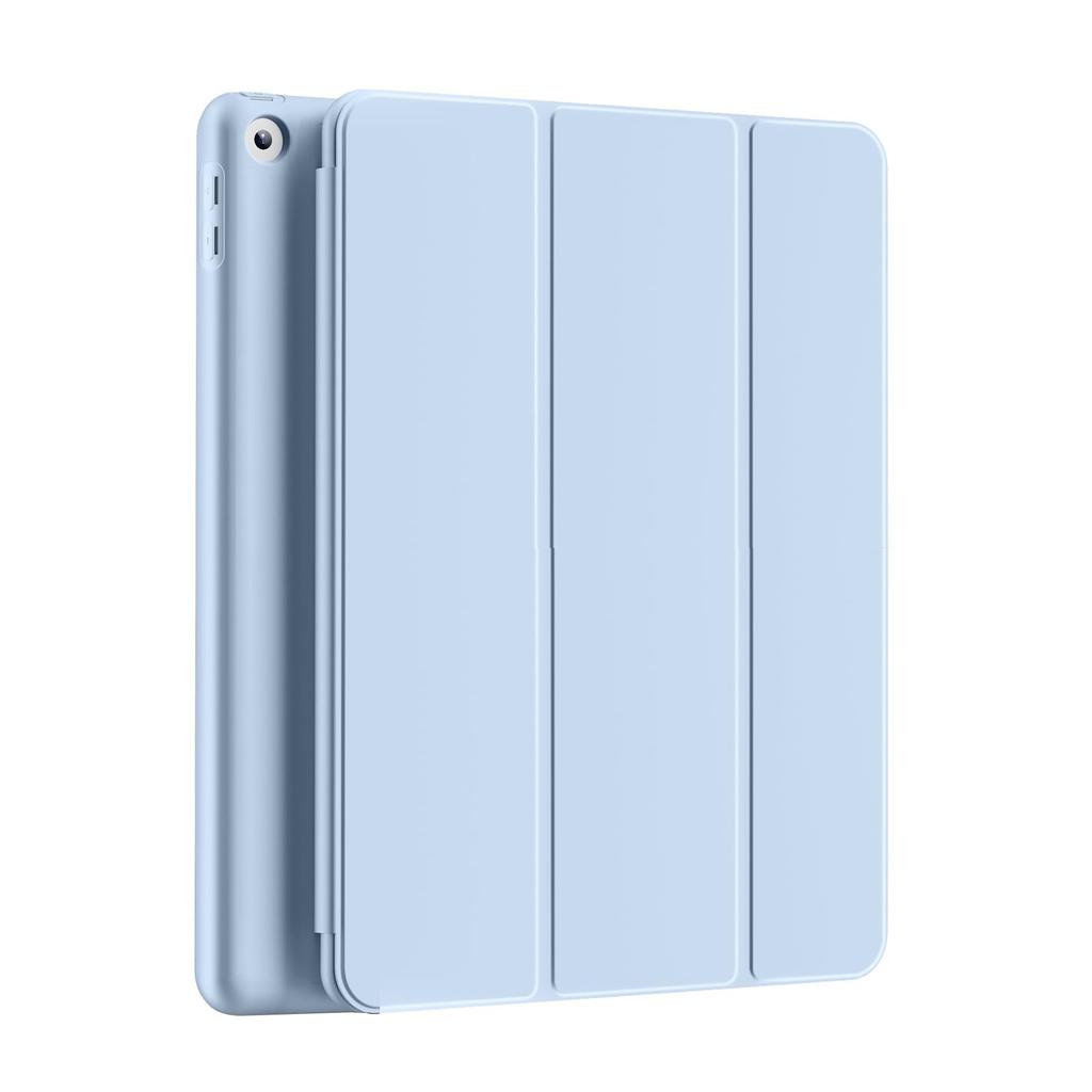 עבור iPad 10.2 2019 2020 2021 דור 7, 8, 9 כיסוי חכם מגנטי עם פליפ לגב לאייפד 7, 8, 9 עם גב סיליקון רך