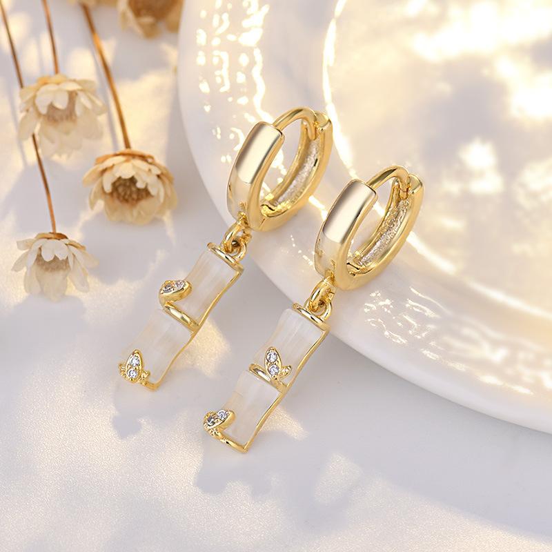 Heart-shaped Ear Buckle Female Small Fresh Earrings Earrings Temperament Diamond Flowers Earrings Jewelry