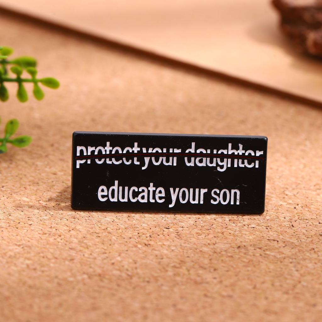 Creative Cartoon English Alphabet Series Alloy Brooch Fashion Versatile Metal Badge Clothes Accessories Clothing