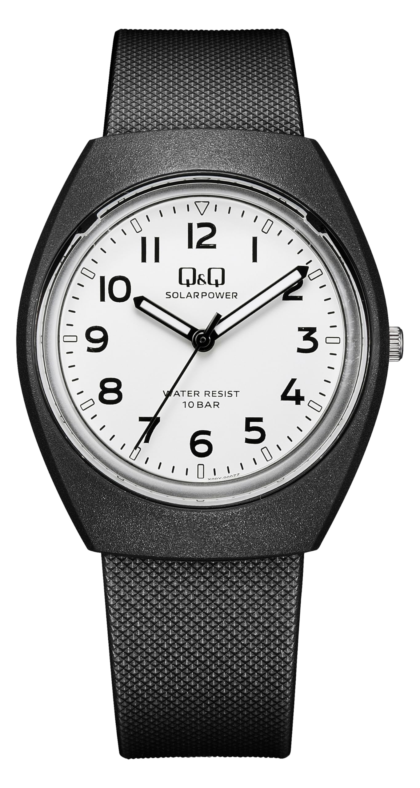 

[Citizen Q&Q] Watch, Q&Q Solar Powered, No Battery Replacement Required, 10 ATM Water Resistant, Lightweight, Analog, E11A-001VK, Black x White