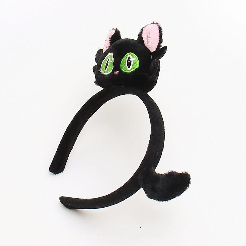 Lovely Cat Stuffed Animal Hair Hoop Super Cute Face Cleansing Headband Cartoon Pet Funny Dress-up Live Props Headwear Hair Decoration