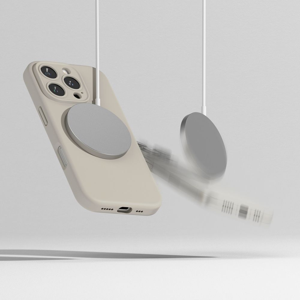 Ringke Silicone Magnetic Magsafe Iphone 16 Pro Stone