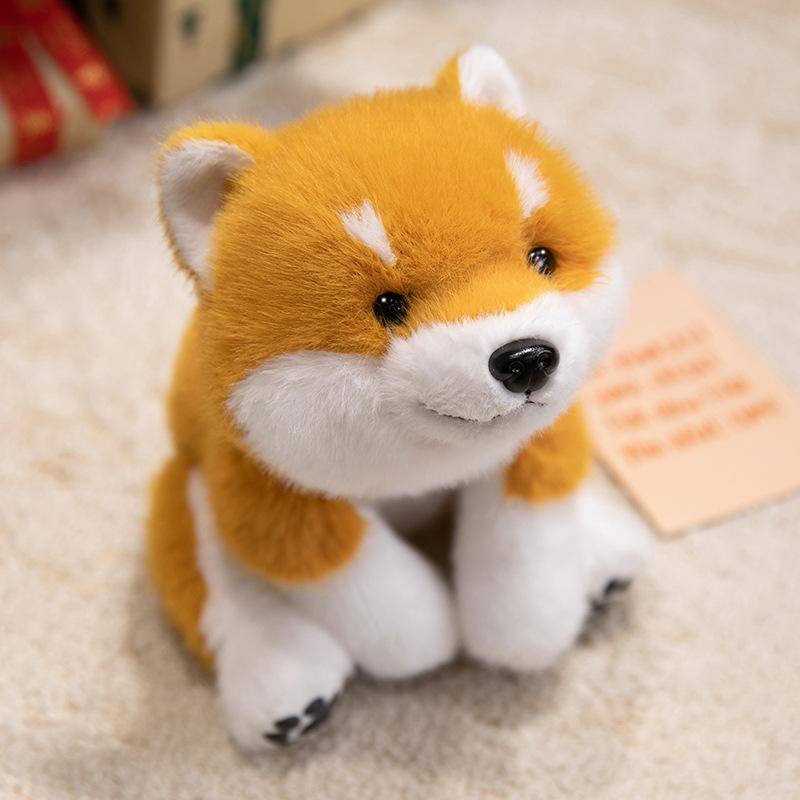 

Cute simulation Shiba Inu doll plush toy cute puppy dog doll children accompany soothing pillow rag doll 30cm（0.3kg）