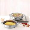 Stainless Steel Single/Double-Layer Steamer Basket Strainer Pot Steaming Grid Thickened Generic Food Steam Rack Home Cooking