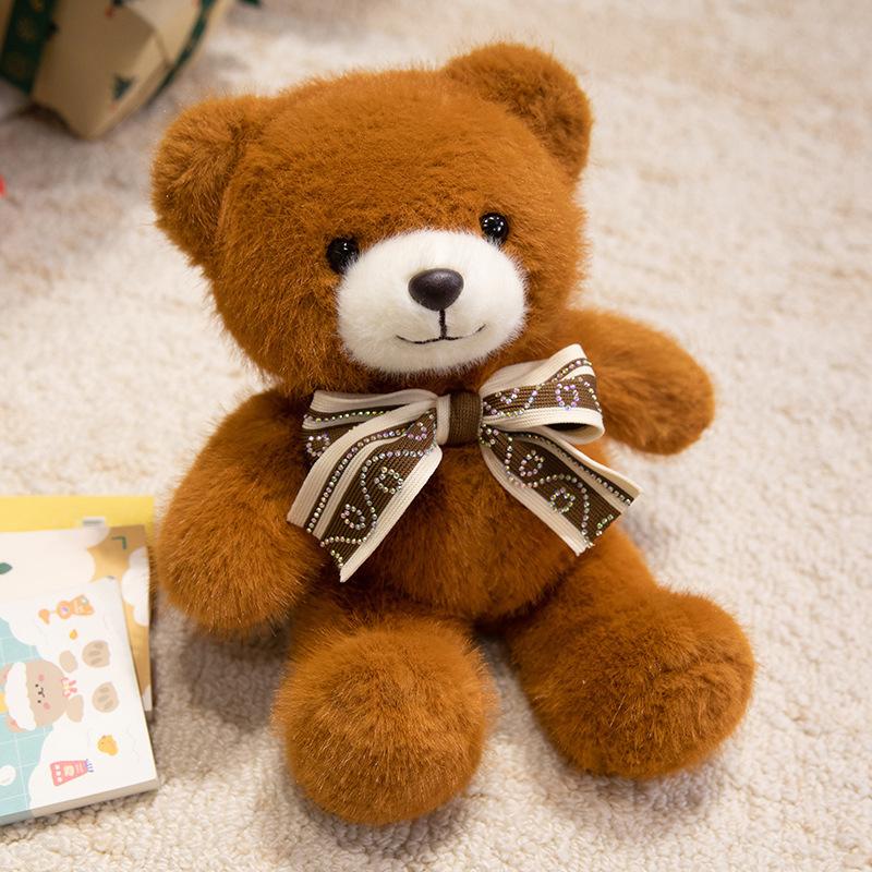 Teddy Bear Plush Toy Bear Doll Creative Versatile Scarf Bear Doll Rag Doll Birthday Gift for Girlfriend