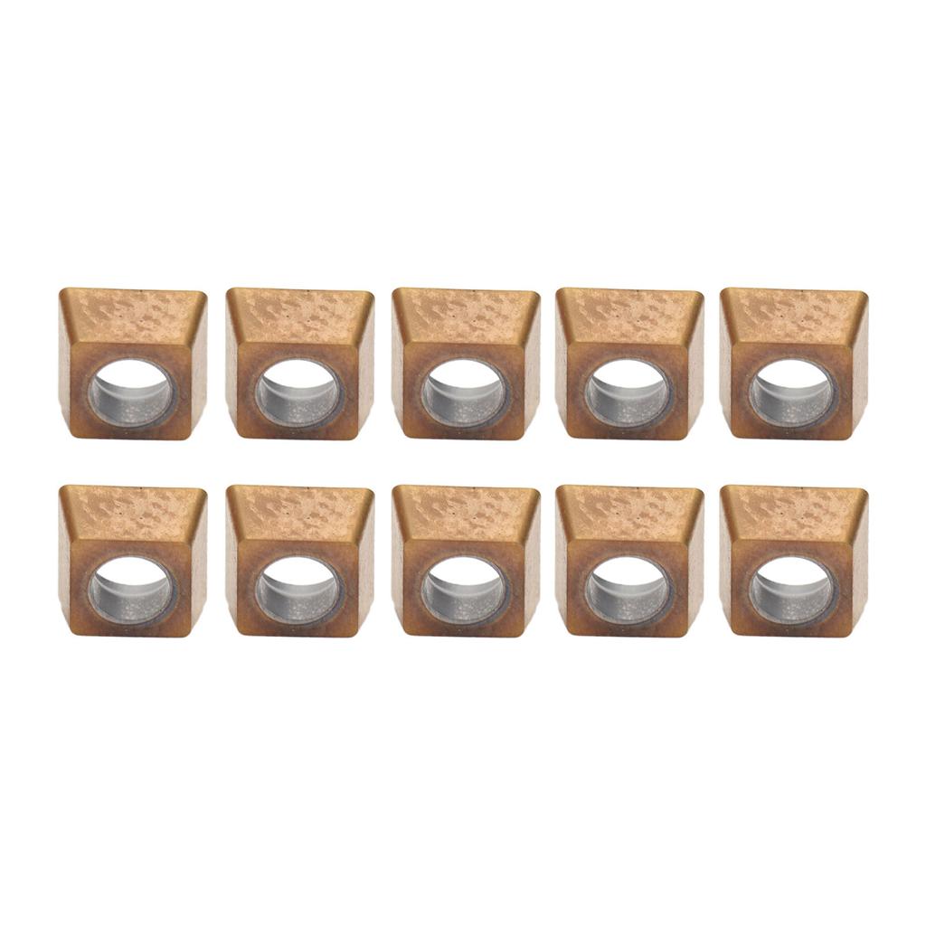 10Pcs Turning Insert Carbide Blade Lathe Cutter Milling CNC Tool Set Kit SPMT040204HD