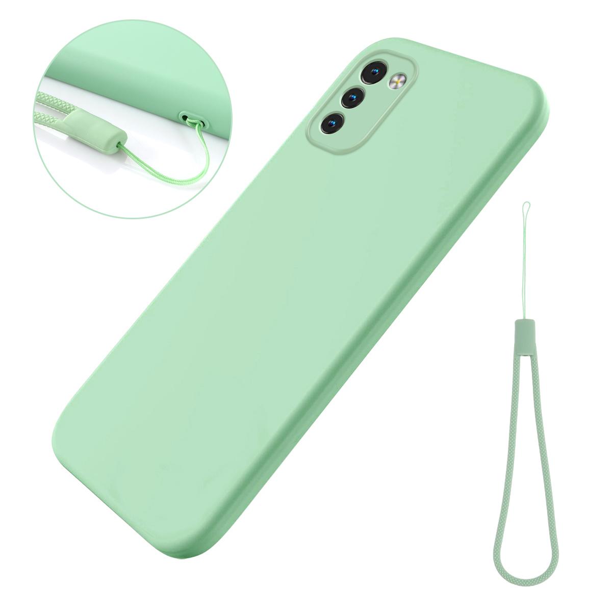 

Mobile Phone Case for Nokia G11 4G/G21 4G,Liquid Silicone+Soft Lining Anti-Scratch Phone Cover Green