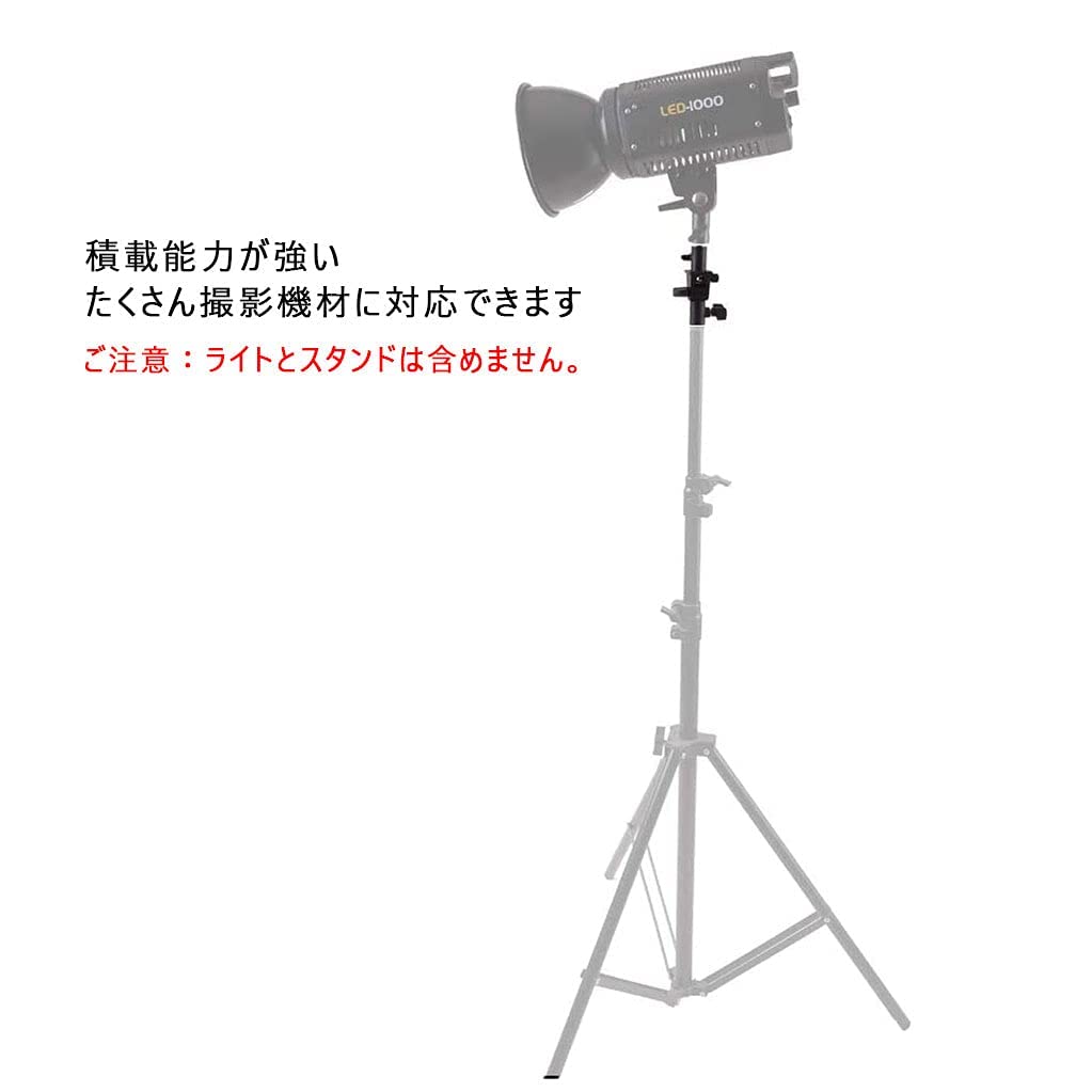 Selens Strobe Screw Compatible with Light Bracket, 180° Rotatable, 1/4-3/8" Adapter, Umbrellas, Stands, Flashes, Softboxes, etc.