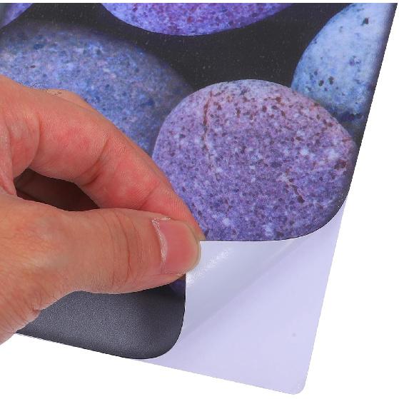 ULTNICE 6pcs 3D Bathtub Stickers Anti Slip Safety Shower Stickers Waterproof Removable PVC Decals Rock Pattern Bathtub Decals for Bathroom Toilet and