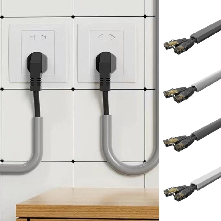 Floor Cable Cover PVC Trumking Cord Protector Self-Adhesive Power Supply Cable Hider Extension Electric Wire Slot